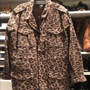 Ellison Leopard Print Safari Jacket